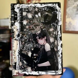 NEW A5 DIY Goth Notebook Charm Shaker Punk Journal Sailor Moon  AnimeSketchbook